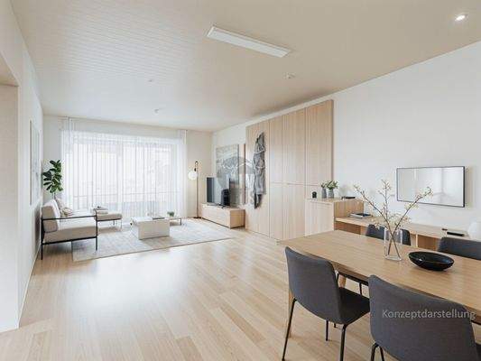 Wohnzimmer Konzeptdarstellung