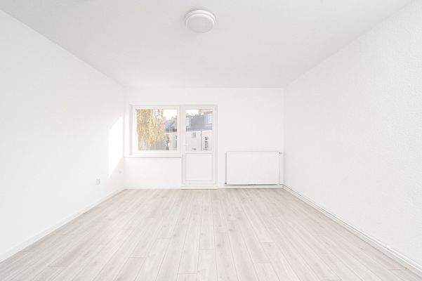 Wohnzimmer Blick zum Innenhof