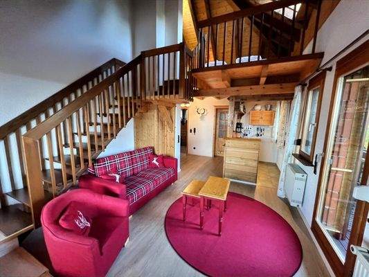 Wohn-, Schlaf- und Küchenbereich - Wohnung 3