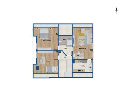 Grundriss Obergeschoss