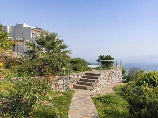 Kreta - Pano Elounda - luxuriöse Villa mit Pool und Panorama Meerblick auf die Mirabello Bucht