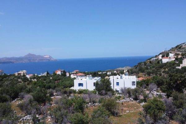 Kreta, Kokkino Chorio: Grundstück mit unverbautem Meerblick zu verkaufen