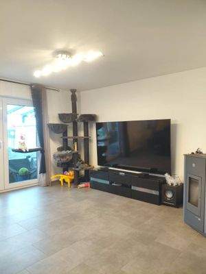 Blick Wohn-Essbereich TV Wand