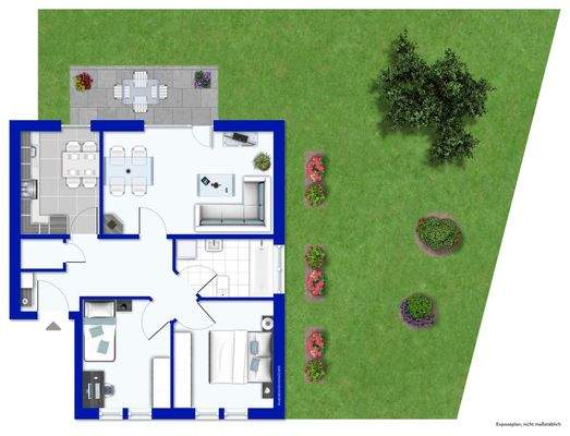 Lage im Haus mit Grundstücksanteil