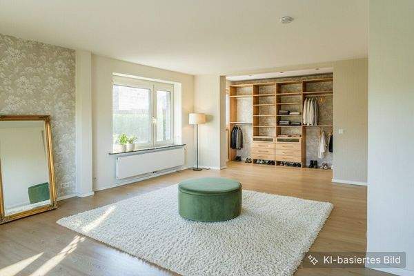 Visualisierung Schlafzimmer Ankleidebereich