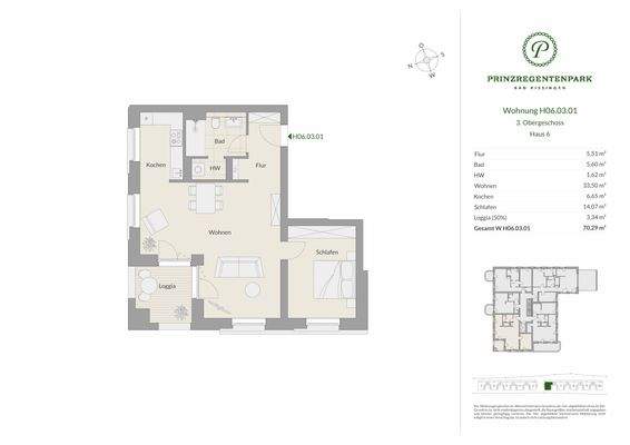 Grundriss Haus 6 - H06.03.01