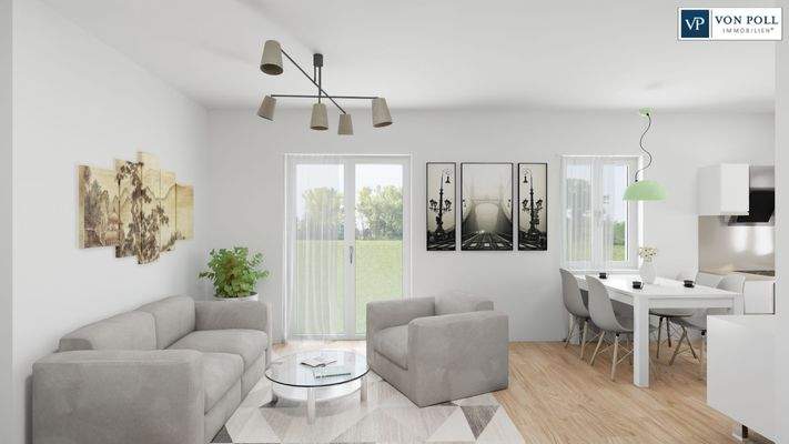 Ansicht Wohnen / Essen / Kochen