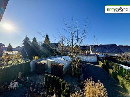 Blick auf das Grundstück