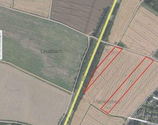 Grundstücke markiert