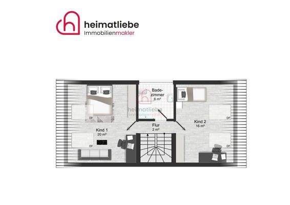 Unbemaßte Grundrisse Dachgeschoss