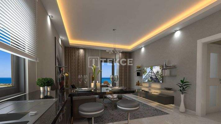 Sea View Ready to Move Apartments in Alanya Demirtaş