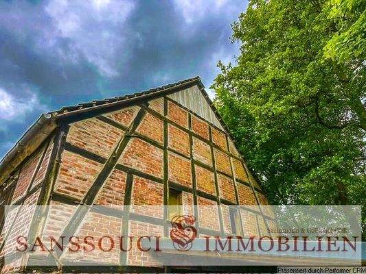 Giebel vom Wirtschaftsgebäude