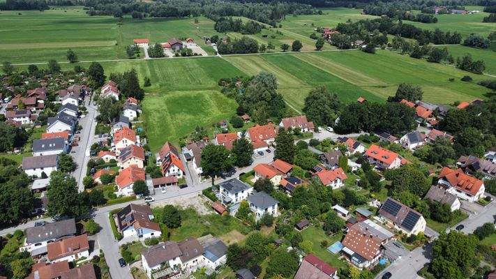 Luftbild in Vogelperspektive