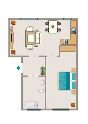 Grundriss (Spiegelverkehrt)