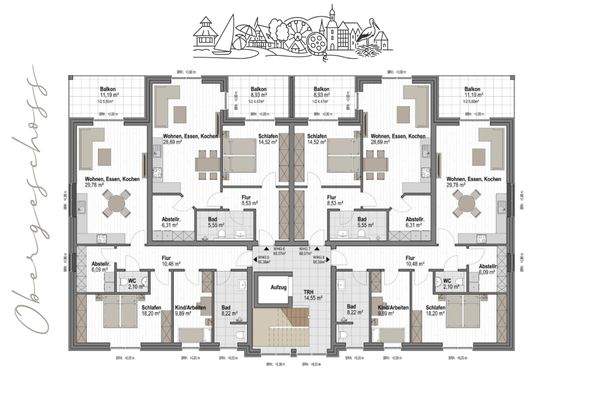 Grundriss Obergeschoss