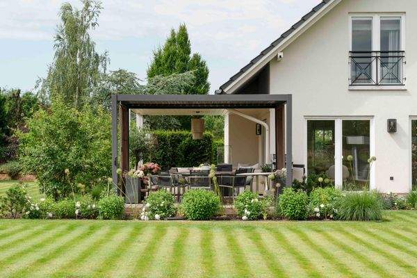 Blick auf die Terrasse