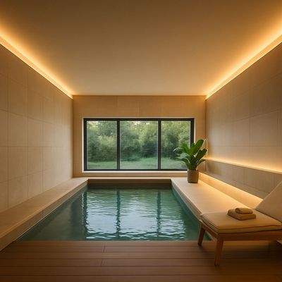 Schwimmbad 3D-Visualisierung