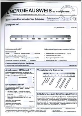 Energieausweis Ausschnitt  