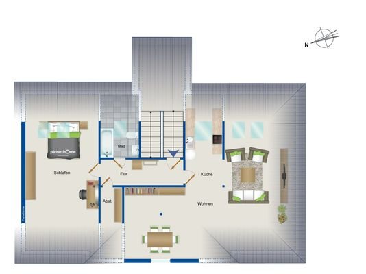 Grundriss DG Haus 17