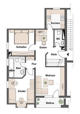 Grundrissplan DG rechts