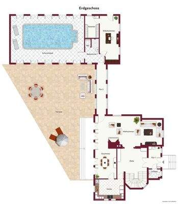 Möblierung beispielhaft