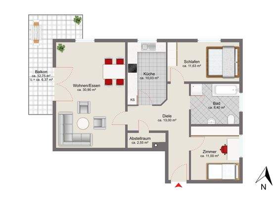 Grundriss - Erdgeschoss