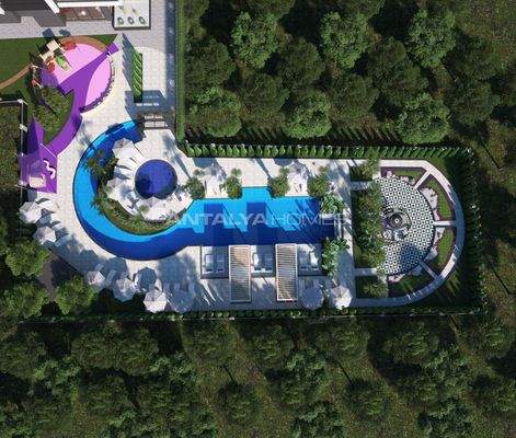 Seafront Apartments in a Complex with Rich Amenities in Alanya