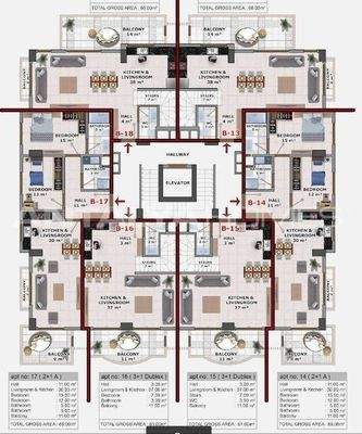 Apartments in Walking Distance of the Sea in Alanya Okurcalar