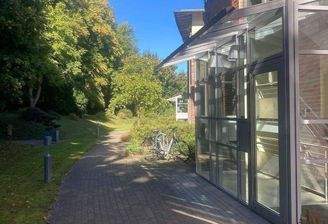 Blick auf den Eingang