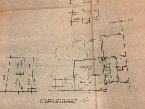 Grundriss Garage