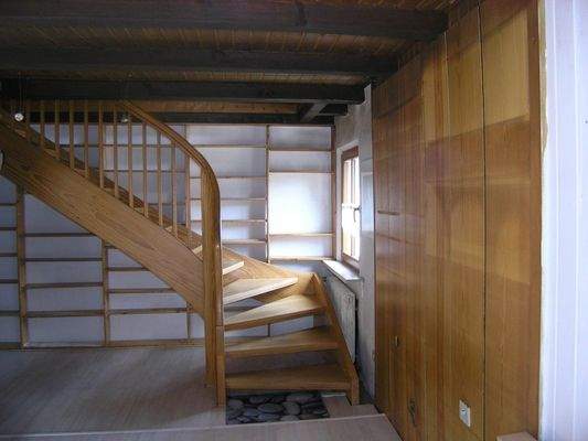 Aufgang zum ausgebauten Dachgeschoss