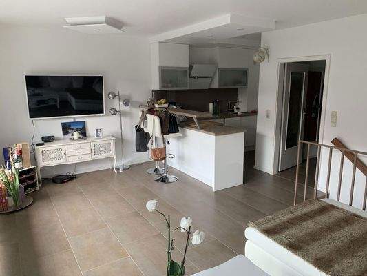 Wohnzimmer Blick zur Küche