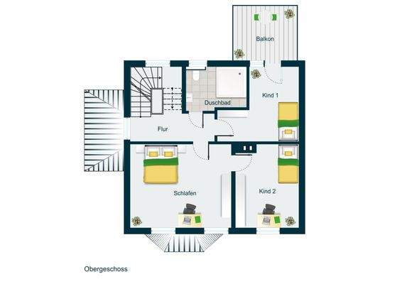 Grundriss Obergeschoss