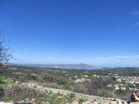 Kreta, Gavalochori: Grundstück mit unbegrenztem Panoramablick auf das Meer zu verkaufen