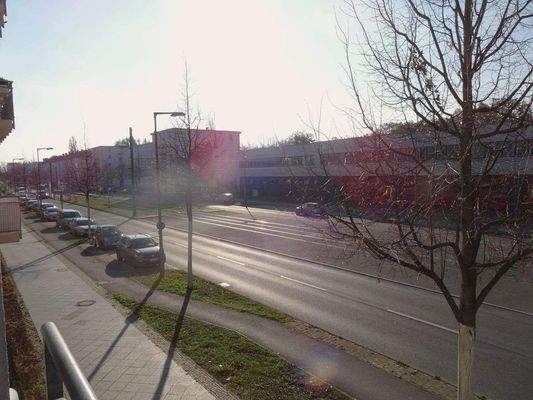 Ausblick von dem überdachten Balkon