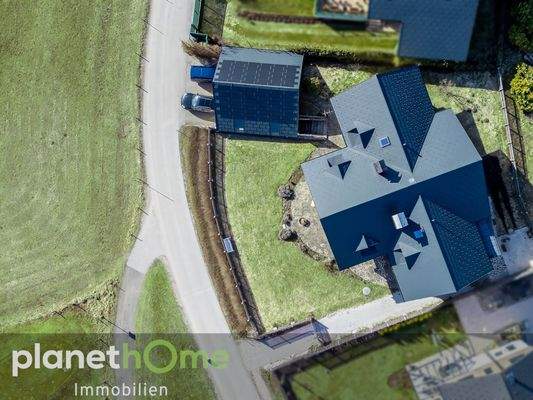 Luftaufnahme im Frühling