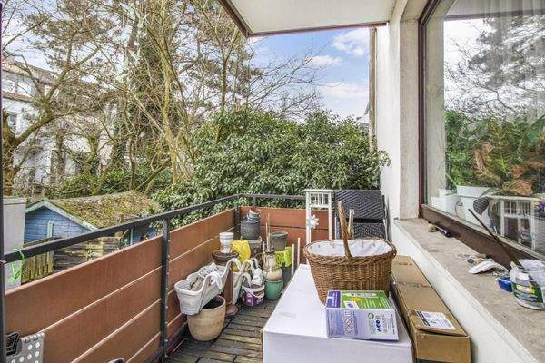 Balkon im Hochparterre