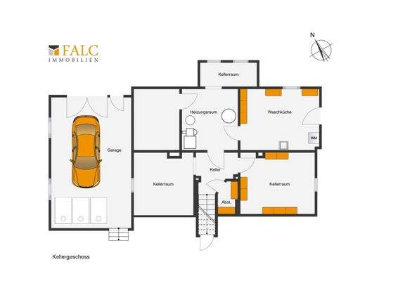 Kellergeschoss Haus und Garage