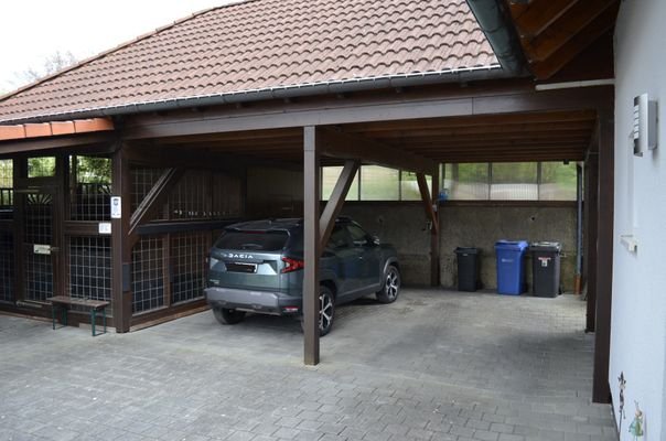 Carport 1 und 2 plus Zwinger