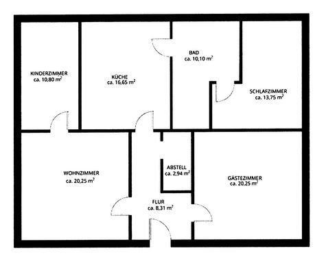 EG 4 Raum Wohnung