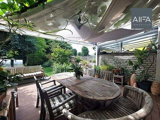 Terrasse Blick Garten