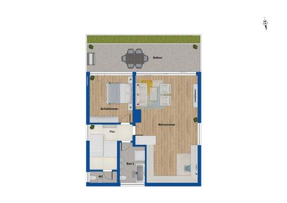 Grundriss Obergeschoss