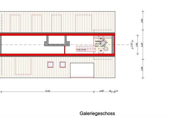 Grundriss Galerieebene Wohnzimmer