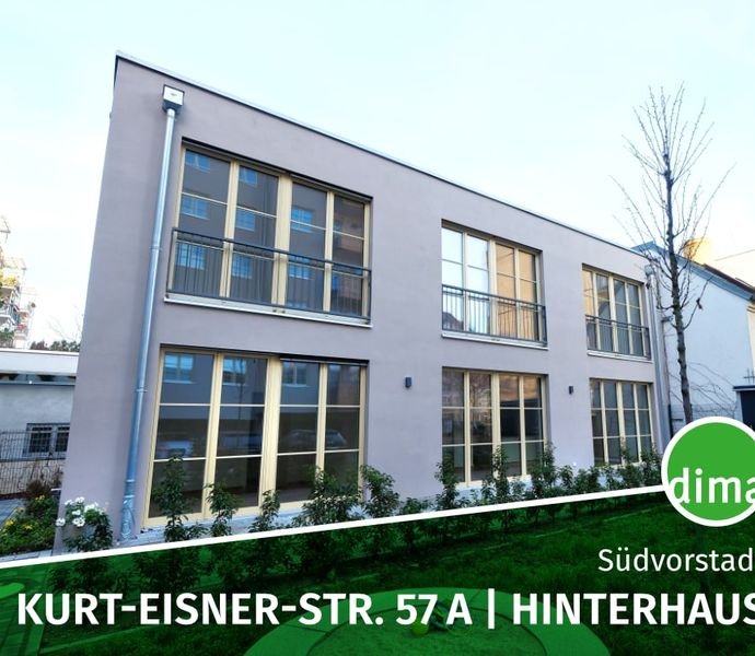 citynahes Hinterhaus mit 2 Ebenen, Einbauküche, Terrasse, 2 Bäder, HWR, inkl. Stellplatz u.v.m.