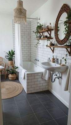 Einrichtungsidee Bad im EG - (KI generiert)