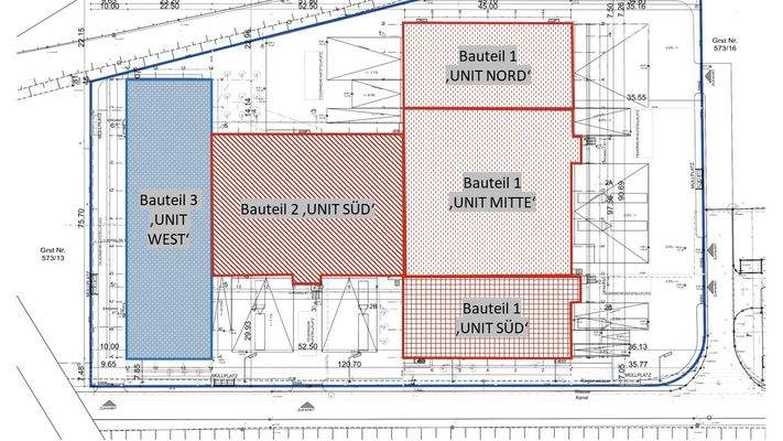 Übersicht Bauteile 1 - 3
