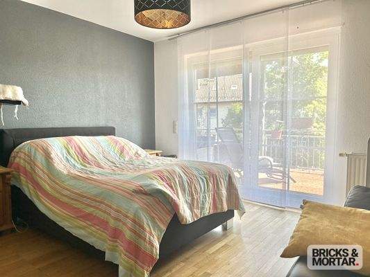 Schlafzimmer mit Terrassenzugang