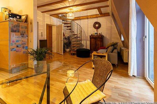 offener Wohnbereich DG-Wohnung