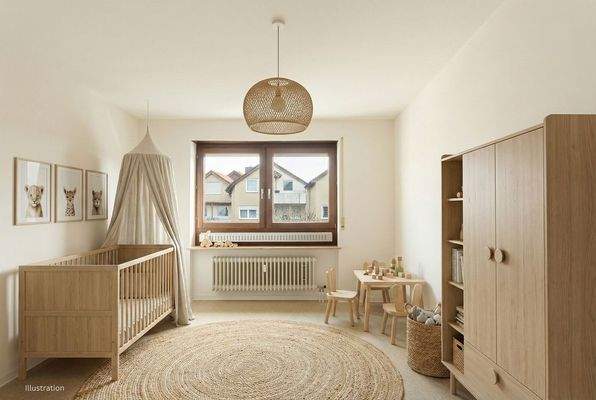 Kinderzimmer mit Möbeln