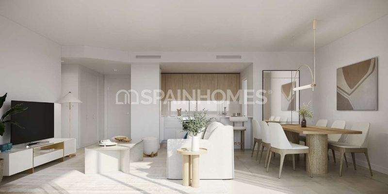 Estepona Apartments in a Residential Complex with Cinema Area